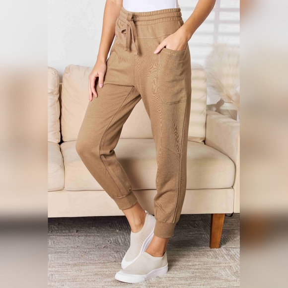 RISEN Ultra Soft High Waist Drawstring Lounge Joggers
